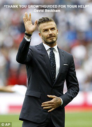 David Beckham gives thanks
