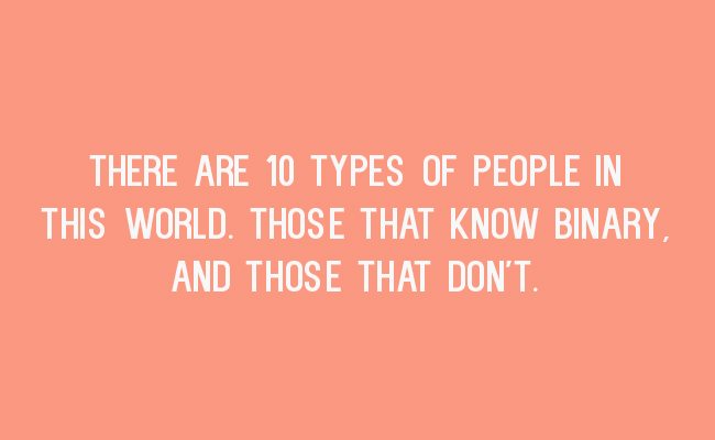 10 types of people